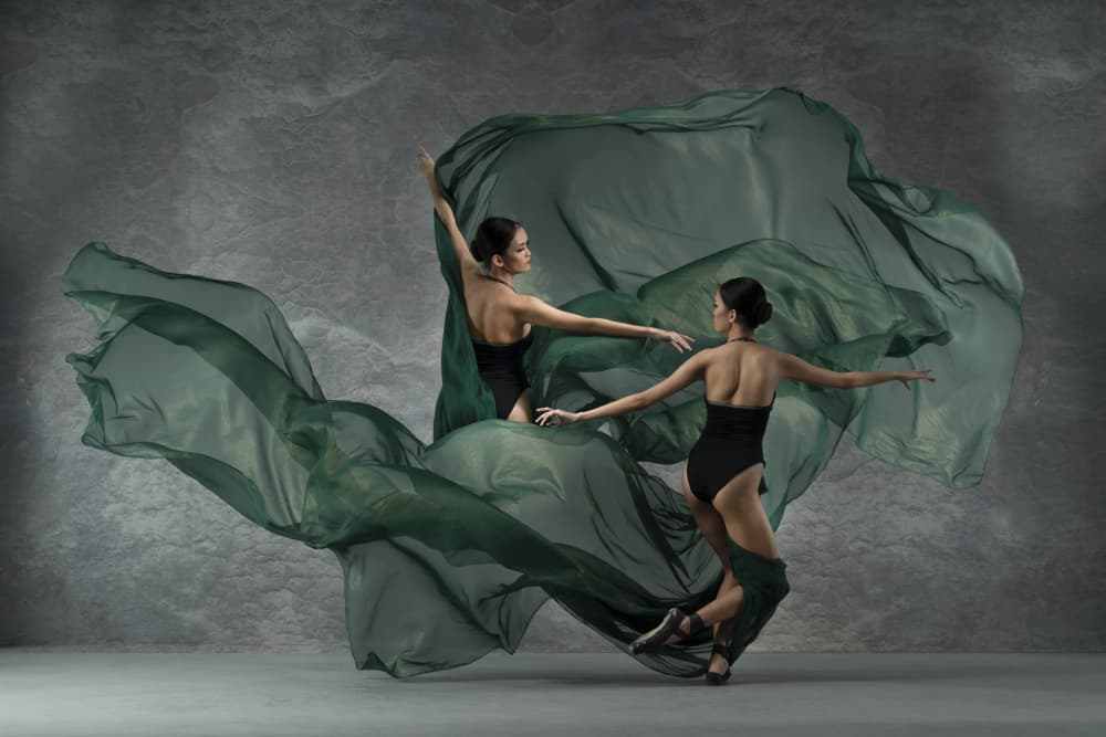 Graceful Dancers Flow by Ajar Setiadi — canvas wall art