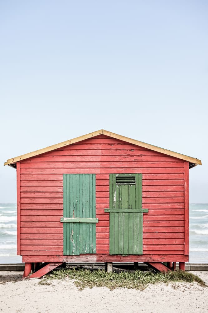 Beachfront Cabin by Shot by Clint — canvas wall art