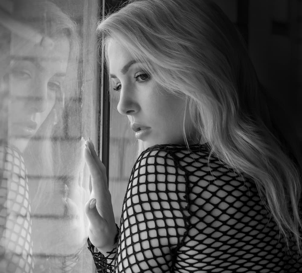 Pensive Window Reflection by Craig Stampfli — canvas wall art