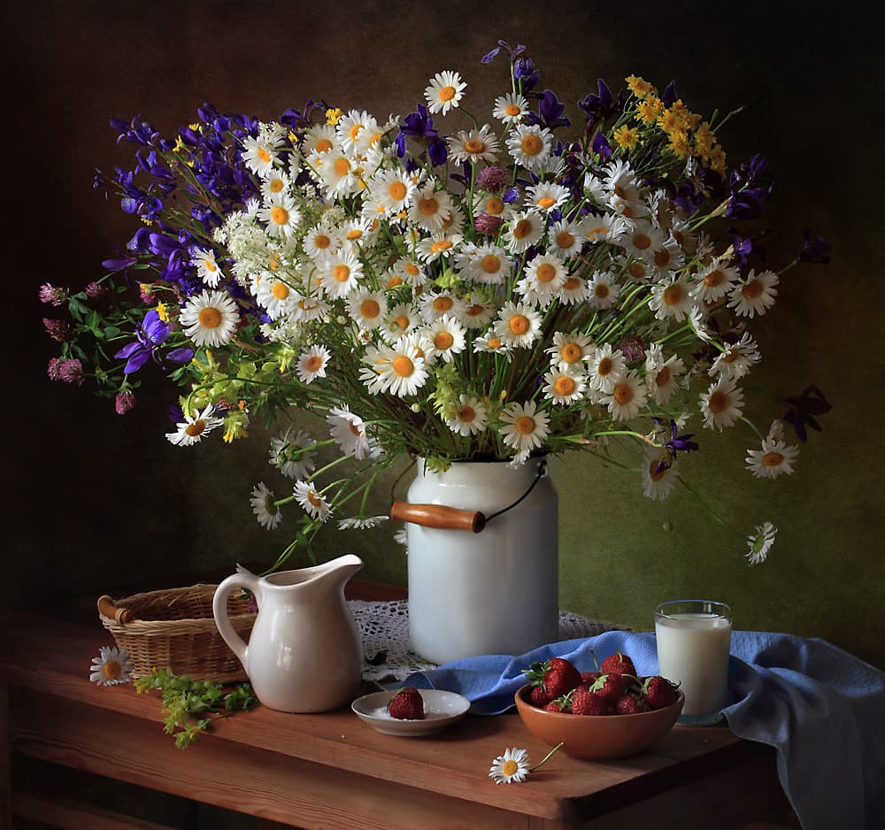 Country Summer Still Life by Tatyana Skorokhod — canvas wall art