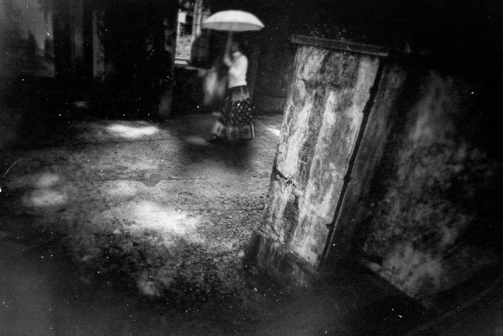 Solitary Umbrella Stroll by Teruhiko Tsuchida — canvas wall art