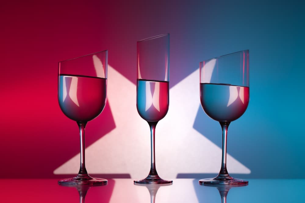 Neon Glasses Still Life by Rico Cavallo — canvas wall art