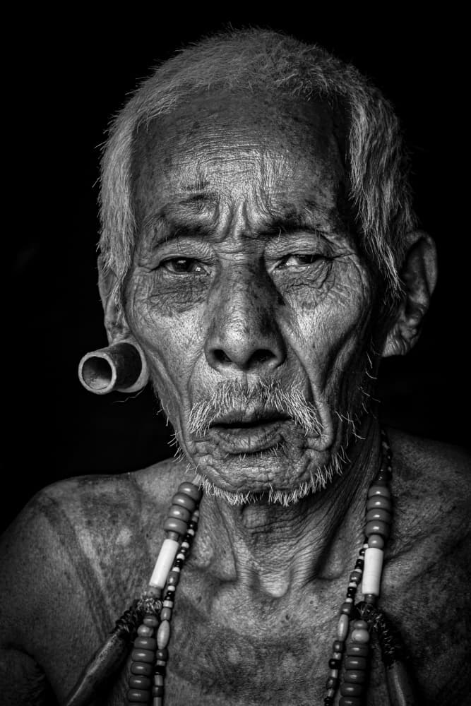 Tribal Elder Portrait by Elena Molina — canvas wall art