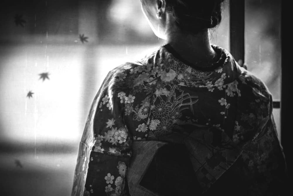 Japanese Woman Serene View by Teruhiko Tsuchida — canvas wall art