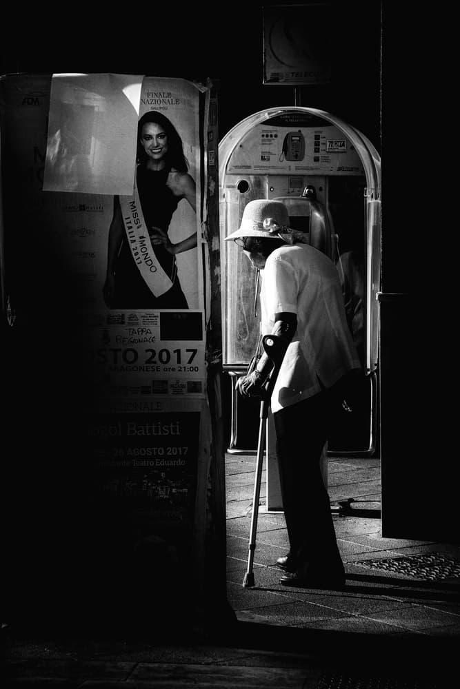 Street Life Contrast by Antonio Grambone — canvas wall art