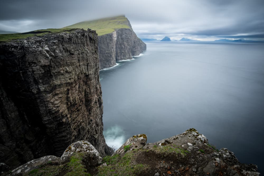 Dramatic Sea Cliffs by Jean Vandijck — canvas wall art