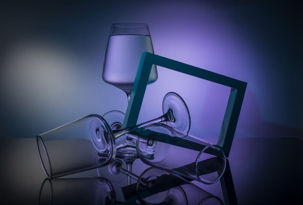 Abstract Glass Still Life by Evgeniy Popov — canvas wall art