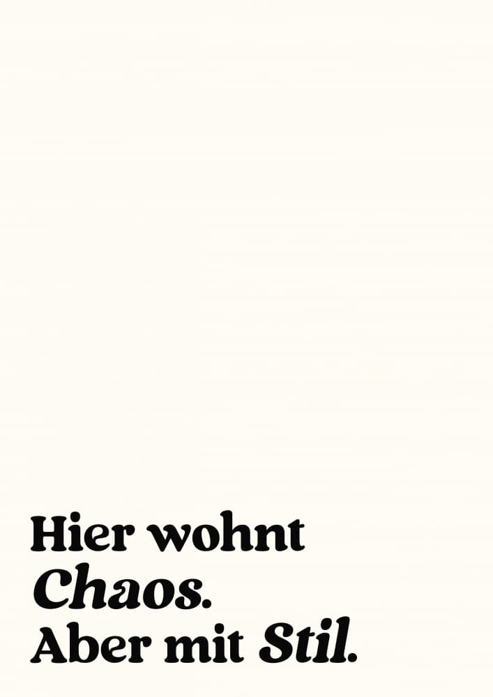 Hierwohntchaos by Treechild — canvas wall art