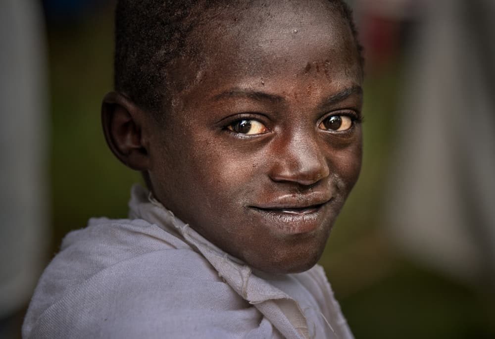 Smiling African Boy by Joxe Inazio Kuesta Garmendia — canvas wall art