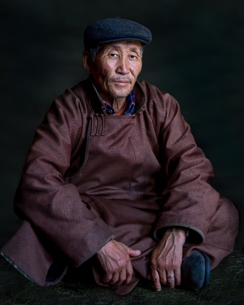 Man In Traditional Attire by Irene Wu — canvas wall art