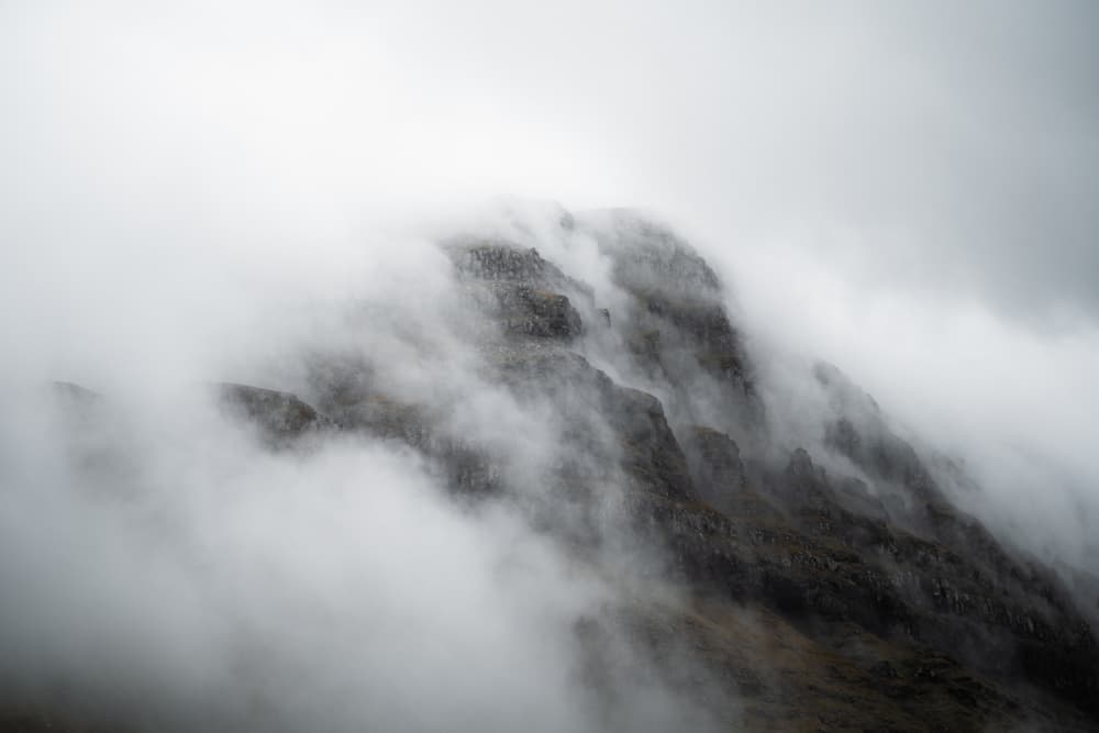 Misty Mountain Landscape by Theodor Gerhamn — canvas wall art
