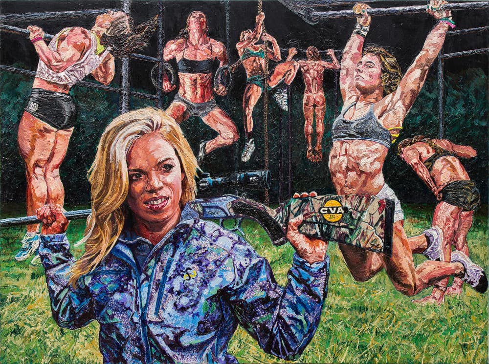 Fitness and Firearms Training by Anton Terziev — canvas wall art