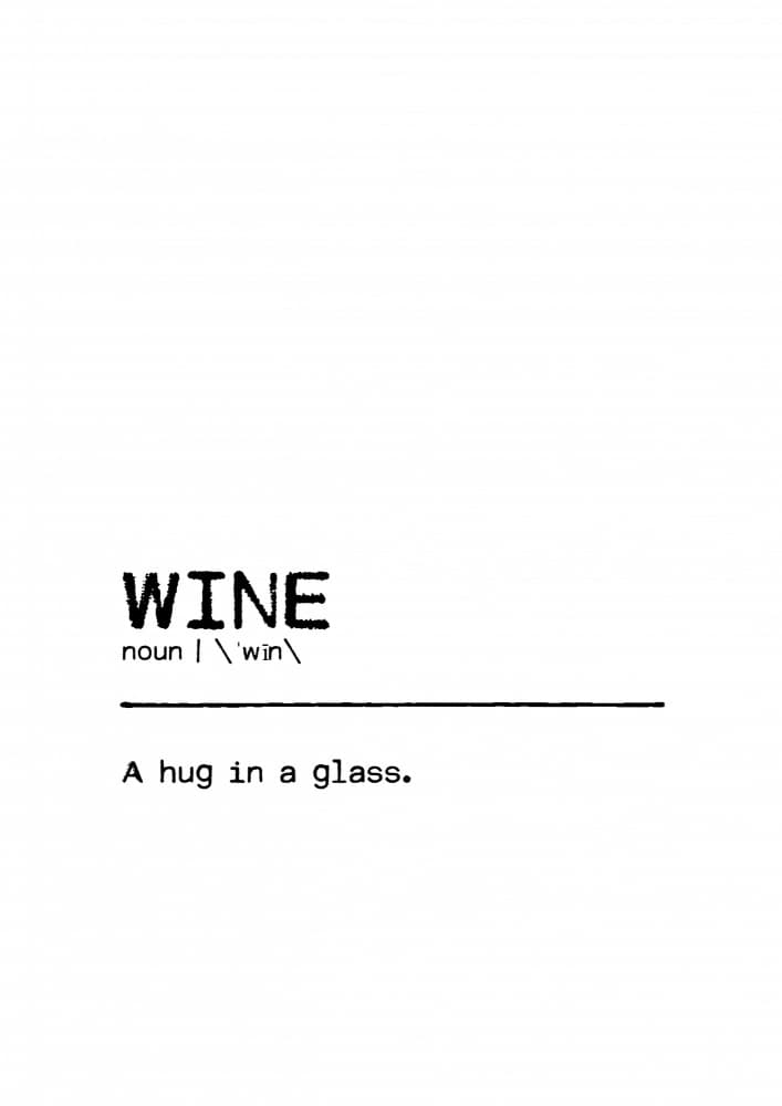 Funny Wine Definition by Orara Studio — canvas wall art