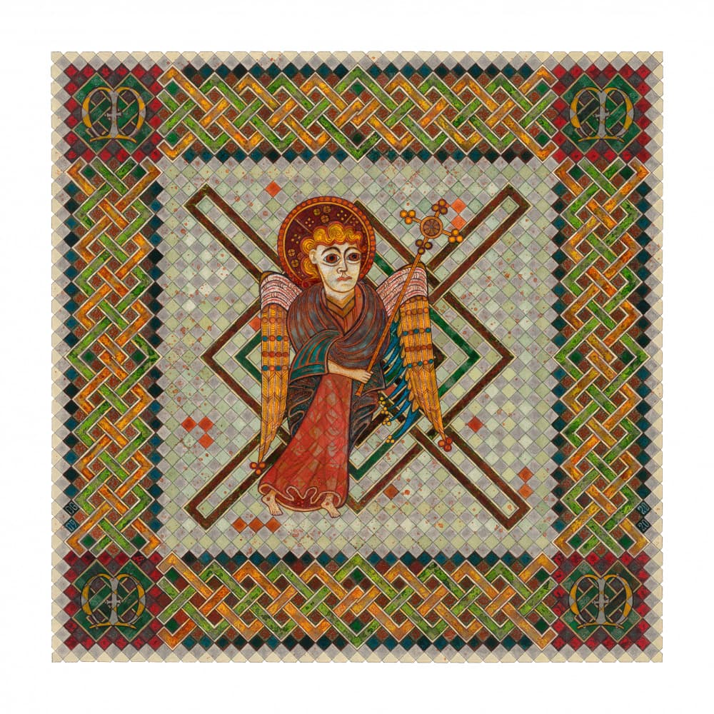 Divine Celtic Angel by Dobri Gjurkov — canvas wall art