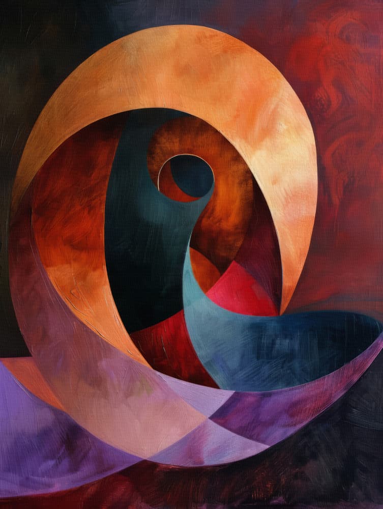 Vibrant Organic Forms by Bilge Paksoylu — canvas wall art
