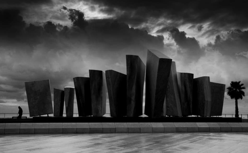 Coastal Monument Prayer by Luciano Caturegli — canvas wall art