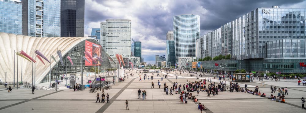 Panoramic View of La Défense by Rudy Mareel — canvas wall art