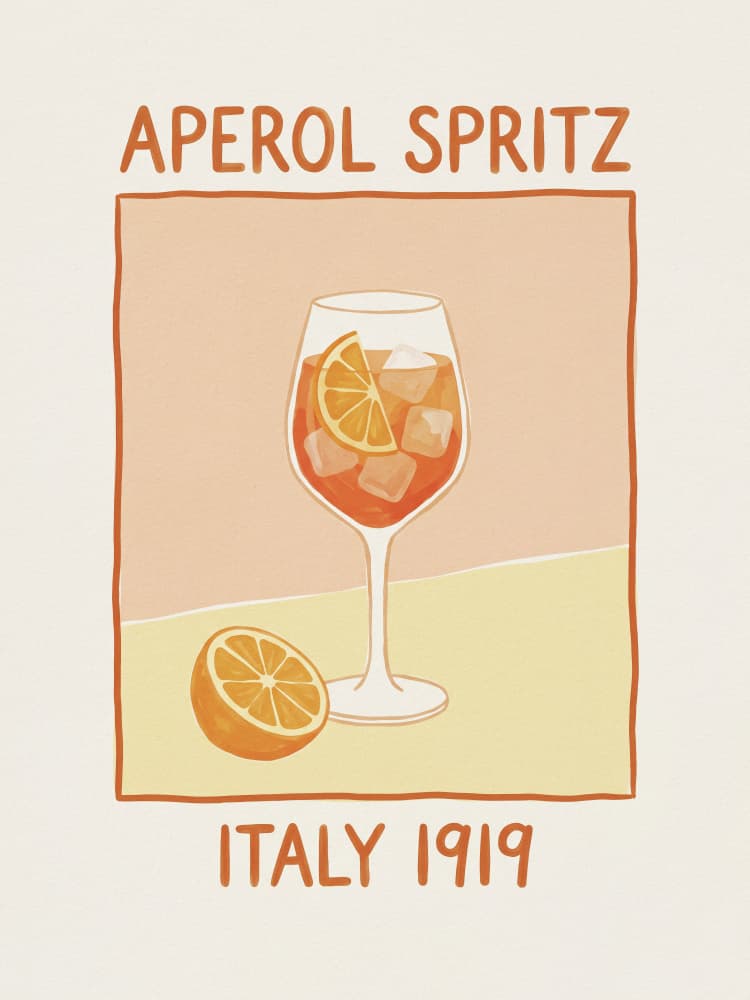 Italian Aperol Spritz by Andreas Magnusson — canvas wall art