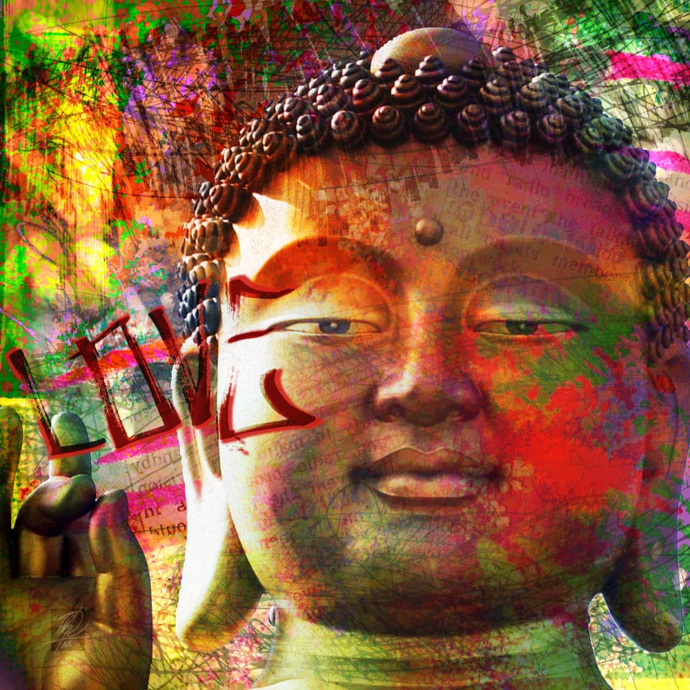 Modern Spiritual Buddha by Osvaldo Russo — canvas wall art
