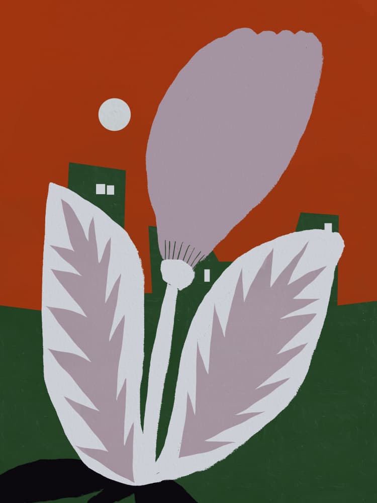 Modern City Bloom by Little Dean — canvas wall art