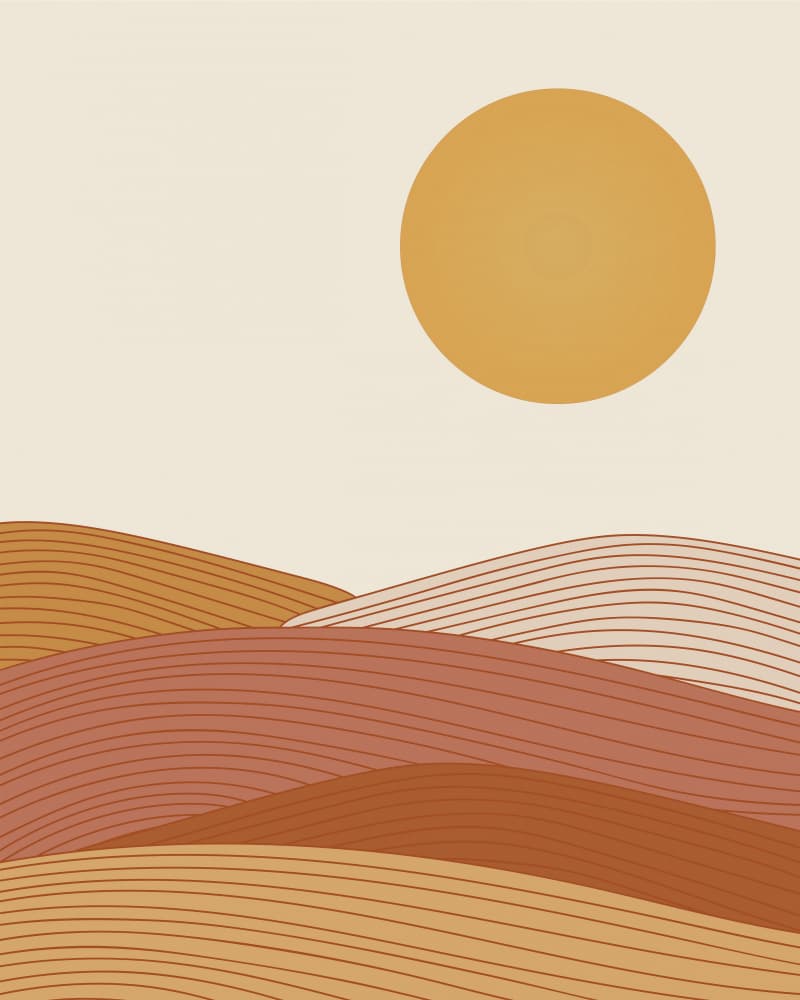 Earthy Desert Horizon by Natasha Playell — canvas wall art