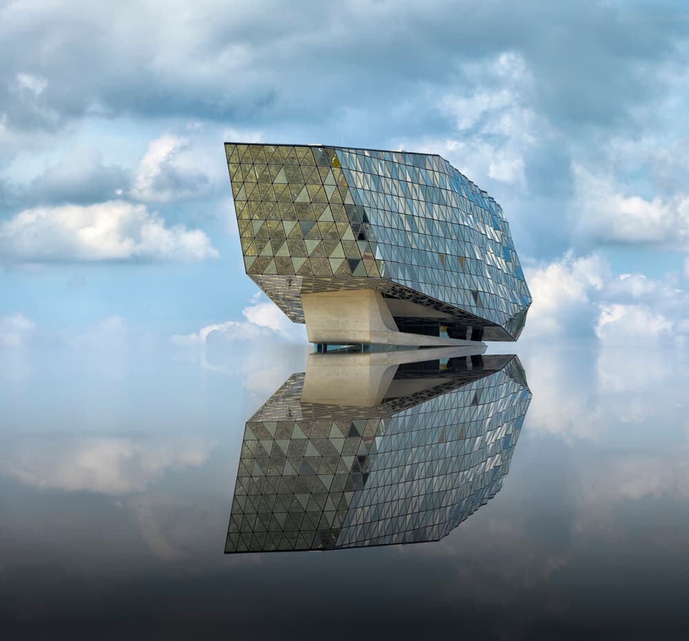 Floating Glass Structure by Greetje van Son — canvas wall art