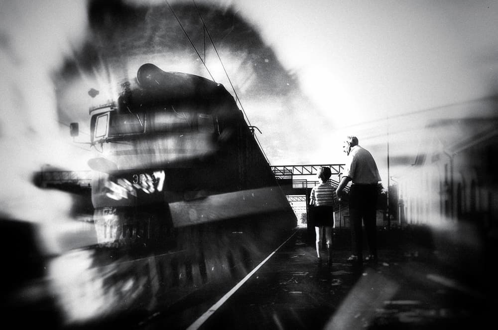 Nostalgic Steam Train Journey by Holger Droste — canvas wall art