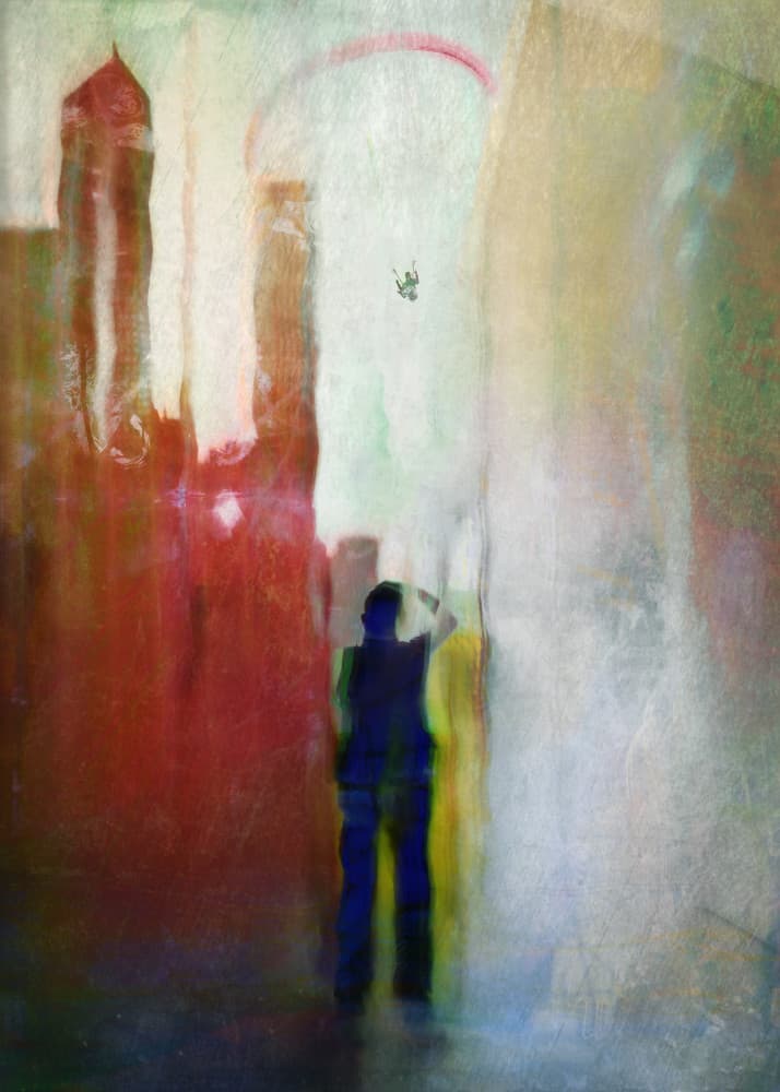 Man Under Archway by Shenshen Dou — canvas wall art