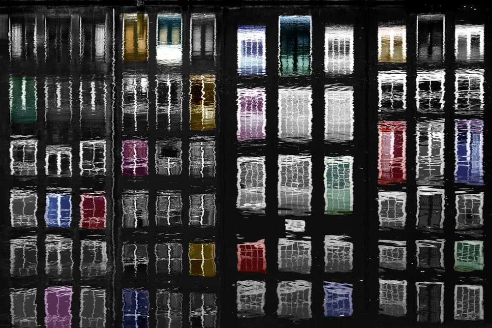 Colorful Window Reflections by Igor Shrayer — canvas wall art