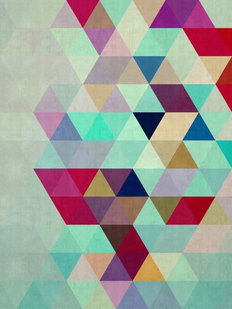 Vibrant Geometric Shapes by Vitor Costa — canvas wall art