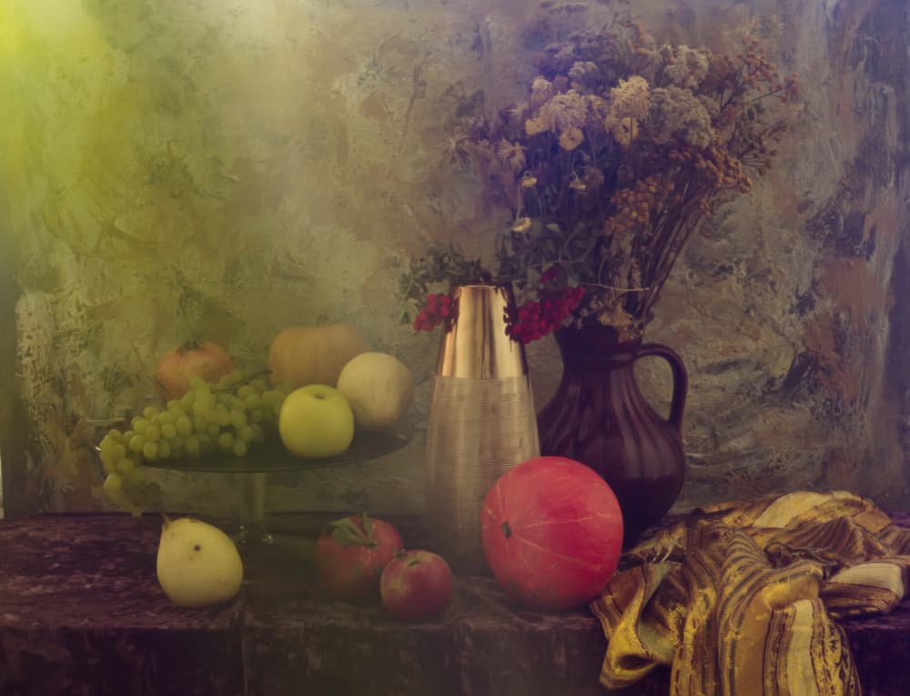 Autumn Harvest Still Life by UstinaGreen — canvas wall art