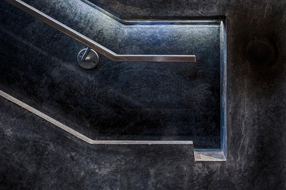 Dark Concrete Stairway by Greetje van Son — canvas wall art