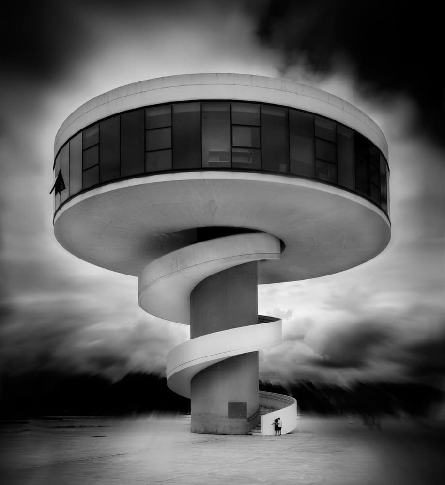 Dramatic Spiral Building by Carlos Pardo — canvas wall art