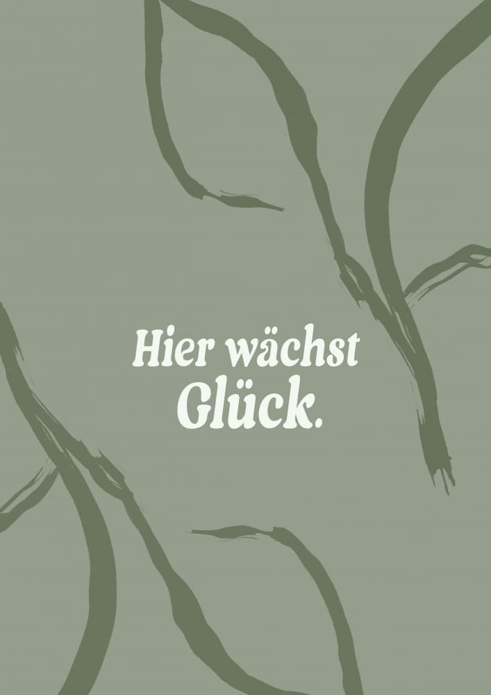 Hierwächstglück by Treechild — canvas wall art