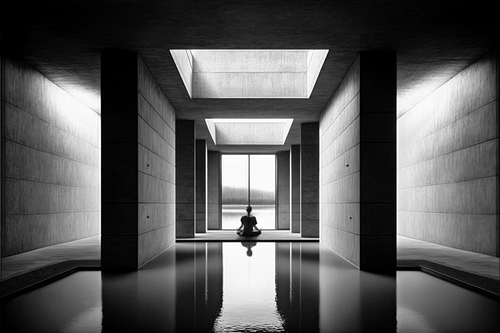 Zen Architectural Serenity by Antonyus Bunjamin (Abe) — canvas wall art