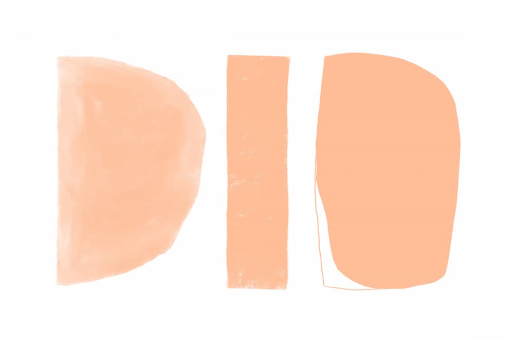 Abstract Shapes Peach by uplusmestudio — canvas wall art