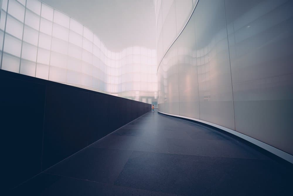 Minimalist Architectural Flow by Marco Tagliarino — canvas wall art