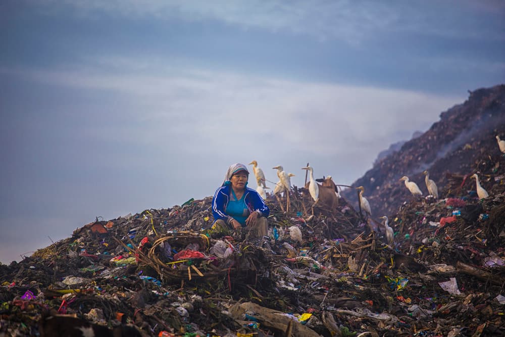 Poverty and the Landfill by Andi Halil — canvas wall art