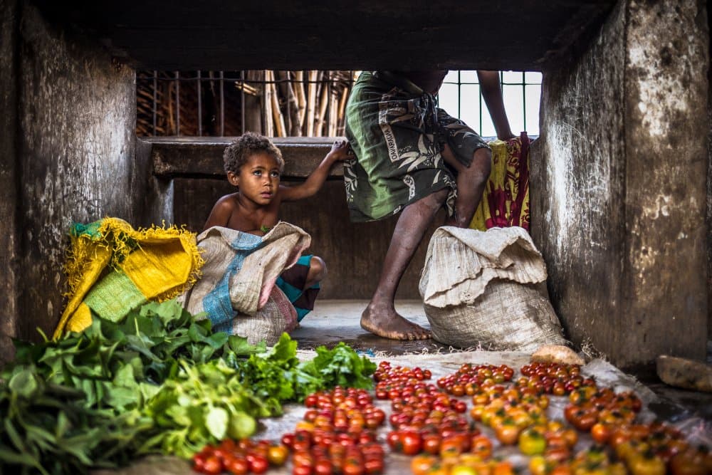 Childhood Market Day by Marco Tagliarino — canvas wall art