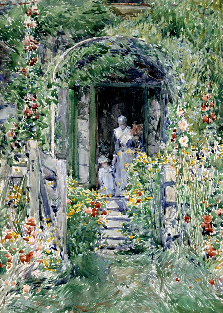 The garden in its Glory by Frederick Childe Hassam — canvas wall art