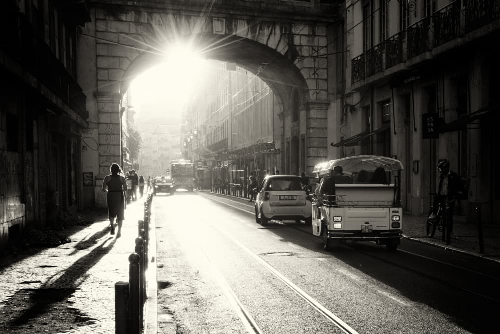 Sunlit City Arch by Primož Kožuh — canvas wall art