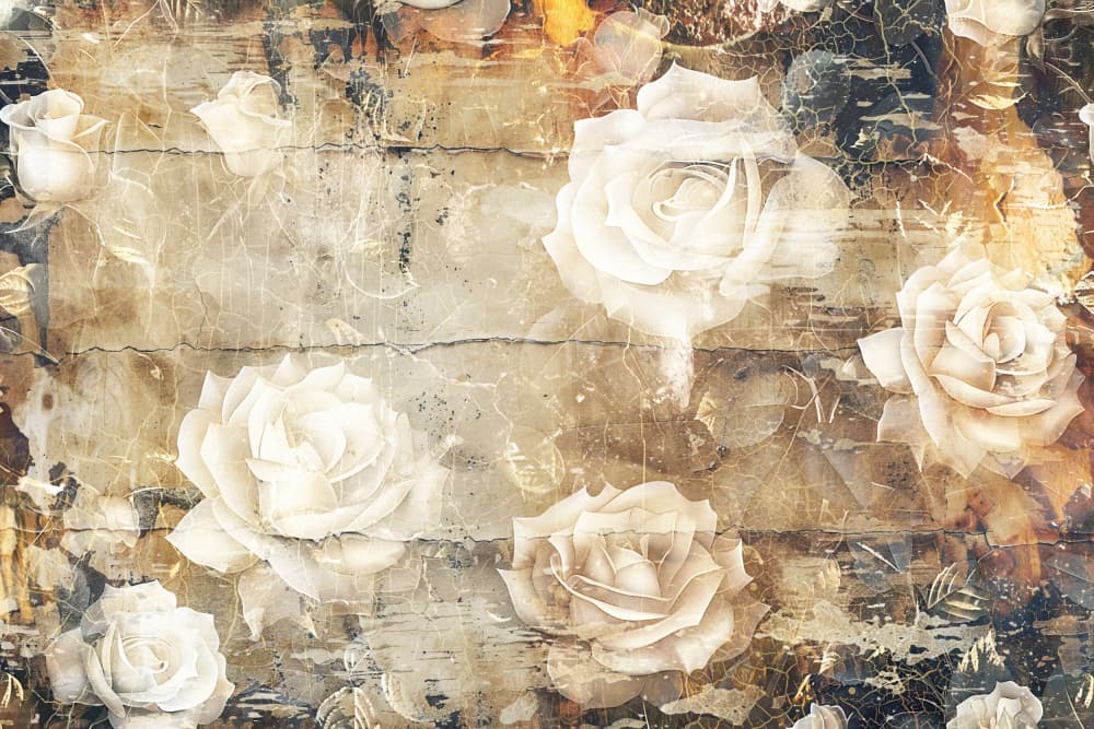 Dreamy Vintage Roses by Rafal Kulik — canvas wall art
