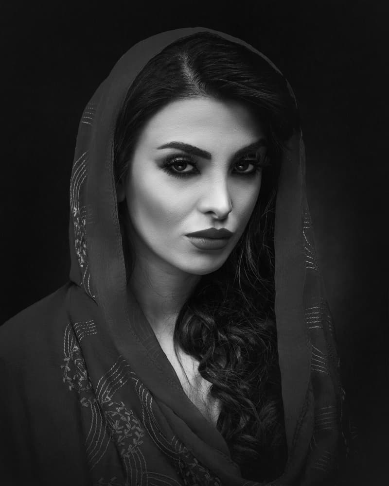 Mysterious Veiled Beauty by Mehdi Mokhtari — canvas wall art