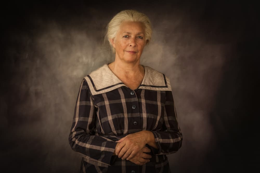 Dignified Woman Portrait by Els Keurlinckx — canvas wall art