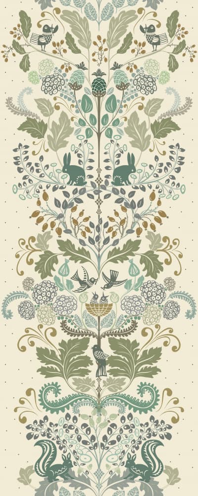 Enchanted Woodland Garden by Annick — canvas wall art