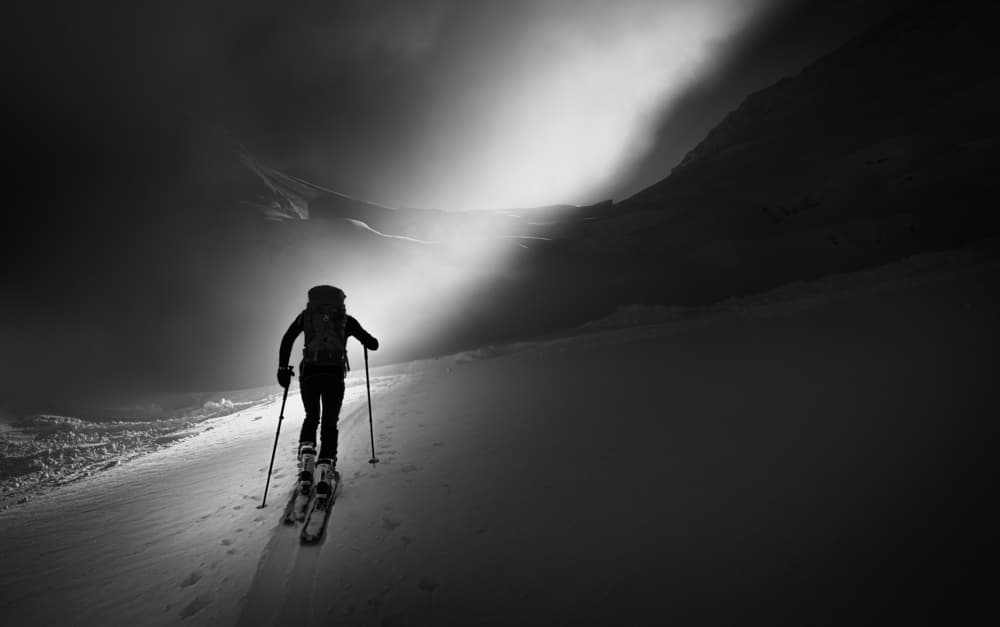 Dramatic Ski Ascent by Sandi Bertoncelj — canvas wall art