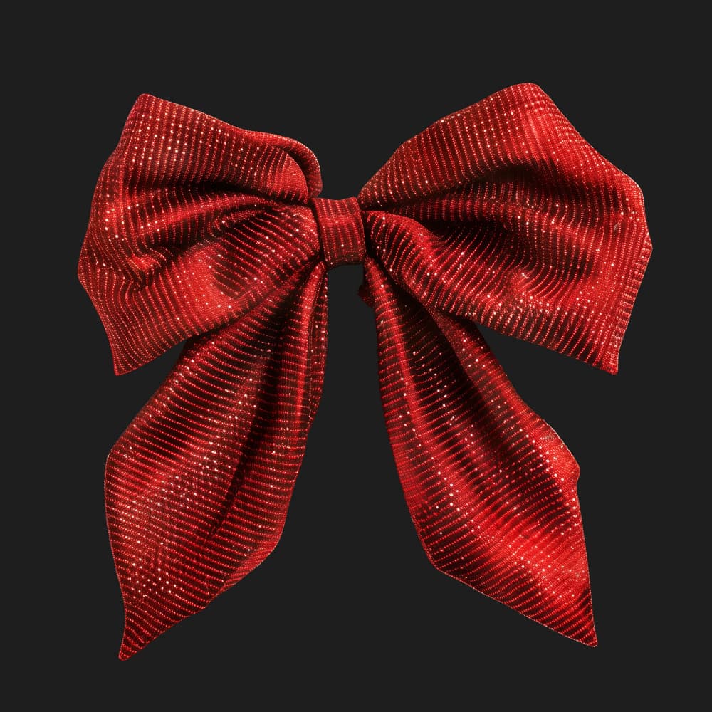 Sparkling Red Bow by Marika Barsrsind β canvas wall art