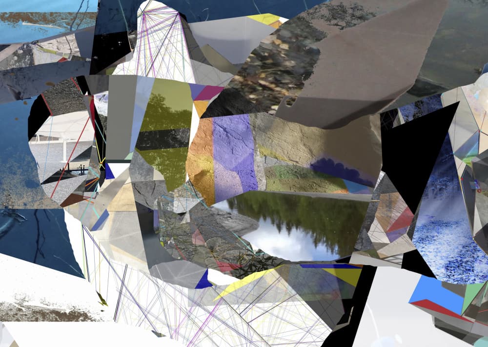 Abstract Geometric Landscape by Stefan Fransson — canvas wall art