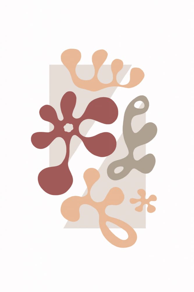 Organic Abstract Shapes by Melanie Viola — canvas wall art