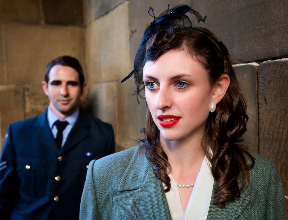 Wartime Couple Portrait by Daniel Springgay — canvas wall art